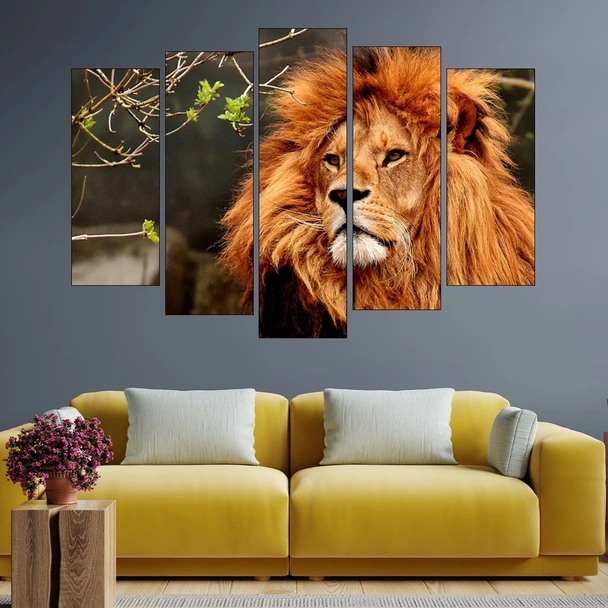Горд лъв - картина пано за стена - Image 3