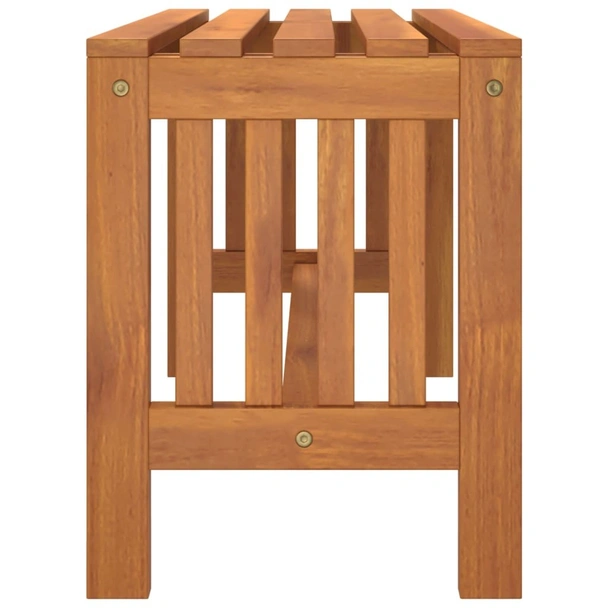 Градинска пейка, 80 см, масивно дърво евкалипт - VL363287 - Image 4