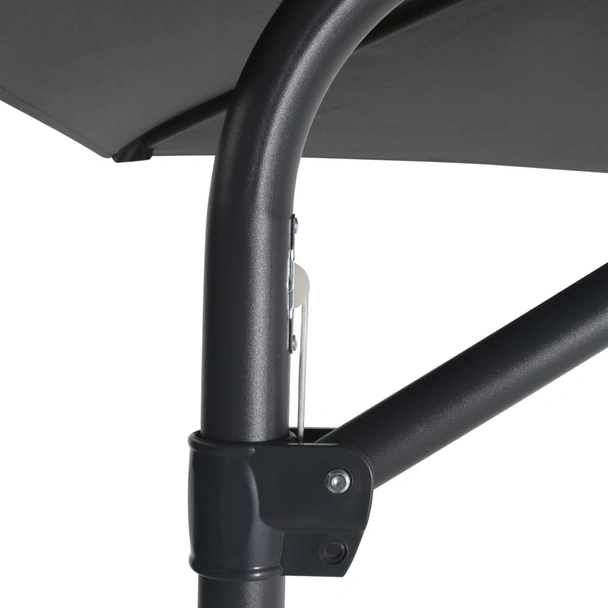 Градински чадър със стоманен прът, 300x250 см, антрацит - Image 4