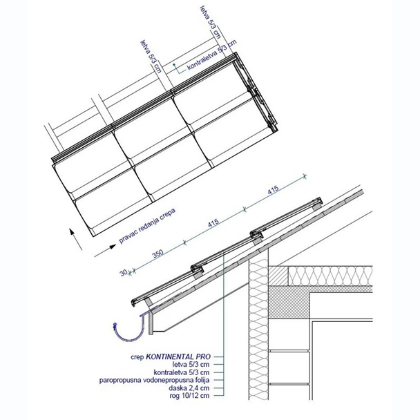 Керемида Континентал PRO кафява MLADOST - Image 2