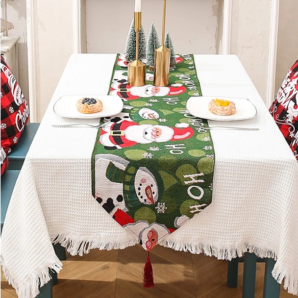 Коледен тишлайфер Дядо Коледа и Снежко 34x180 см - Image 3