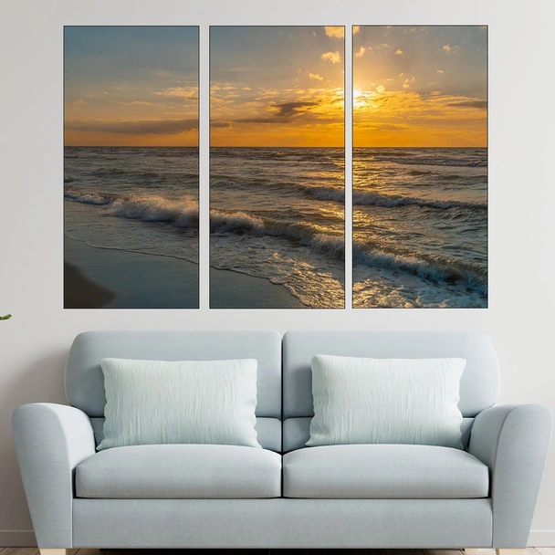 Красив залез над Балтийско море - картина пано за стена - Image 2