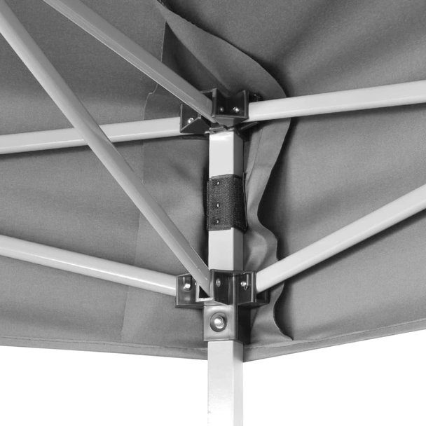 Шестоъгълна pop-up сгъваема шатра, сива, 3,6x3,1 м - Image 5