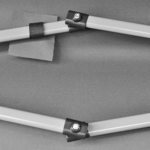 Шестоъгълна pop-up сгъваема шатра, сива, 3,6x3,1 м - Image 6