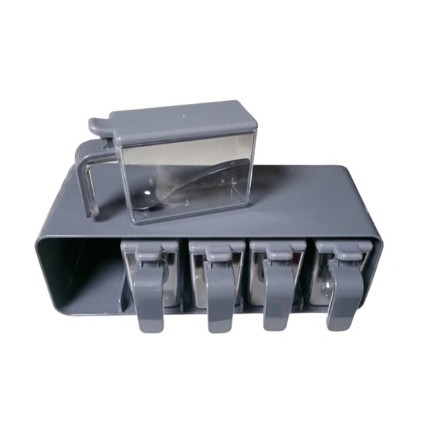 Комплект от 5 съда за подправки с лъжички 250 мл Grey HEREVIN - Image 2