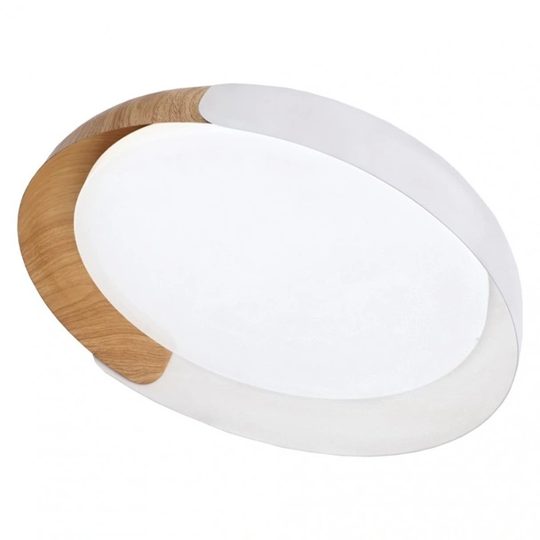 LED плафон Cabana 24 W ø46 см бял+дърво LIGHTEX - Image 2