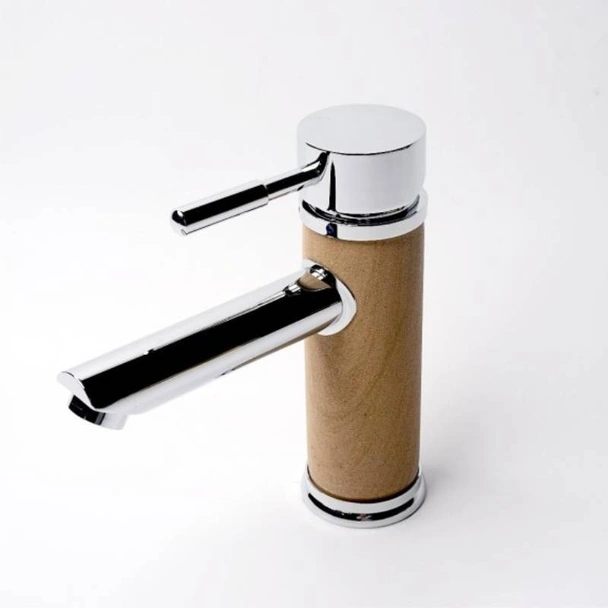 Смесител за умивалник хром-дървесен INTER CERAMIC - Image 4