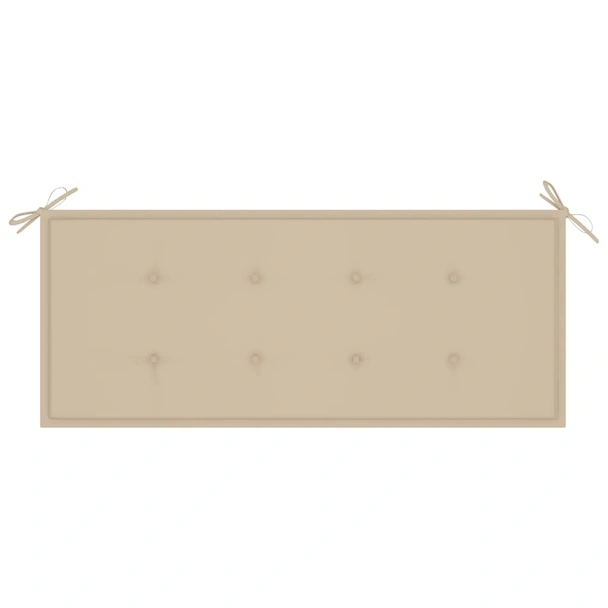 2-местна градинска пейка с възглавница, 120 cм, евкалипт масив - VL3060972 - Image 7