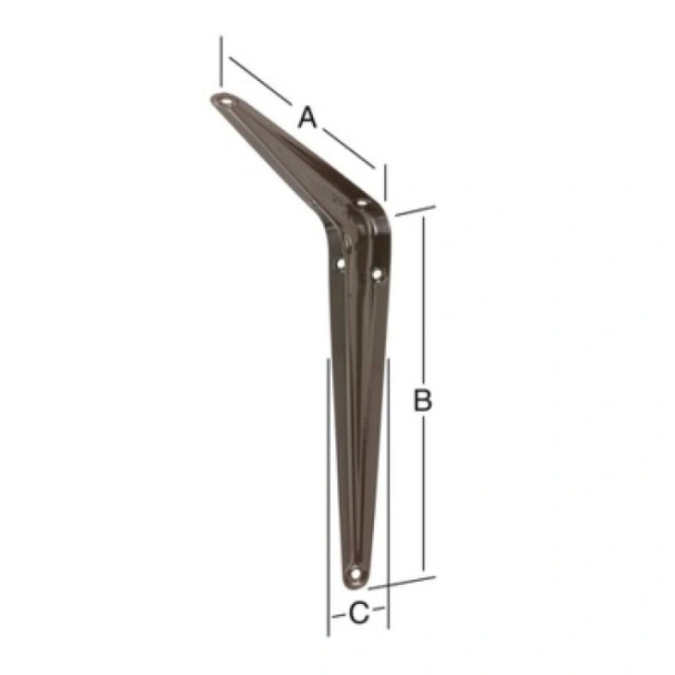 Конзола рафтоносач 250x300x44 мм кафява VORMANN - Image 2