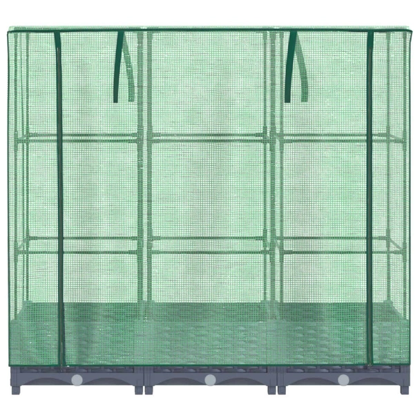 Повдигната леха с покривало, 120x40x123 см - ратанов сандък - Image 4