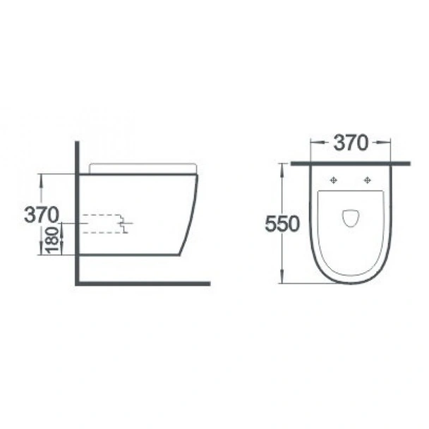 Стенна тоалетна чиния icc 3755 slilm seat - Image 2