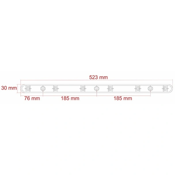 Таванен простир 6x200 см бял SEPIO - Image 7