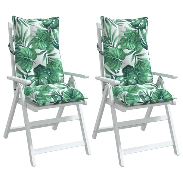 Възглавници за столове с облегалка 2 бр на листа Оксфорд плат - VL377638 - Image 4