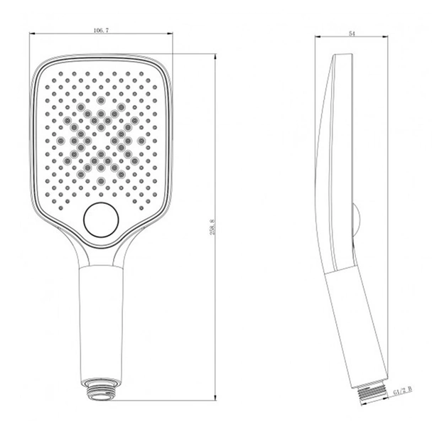 Глава за душ 3 функции ICH 7325W INTER CERAMIC - Image 7