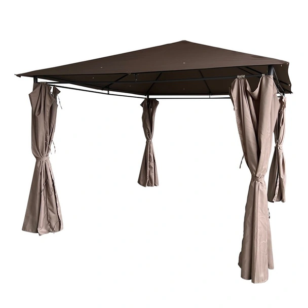 Метален павилион 3x3 м 4 страници бежов MY GARDEN