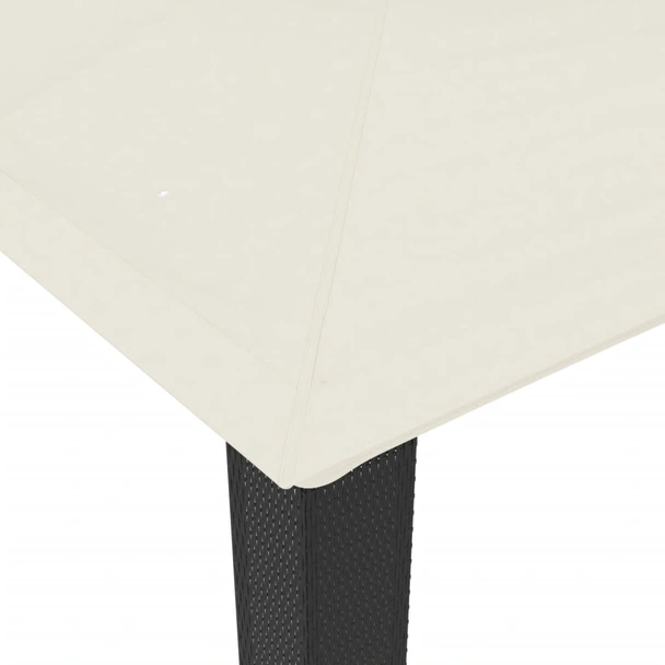 Шатра с двоен покрив, кремава, 3,94x2,96 м, стомана - Image 6