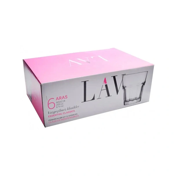 Ниски чаши 200 мл 6 бр. Aras LAV - Image 4