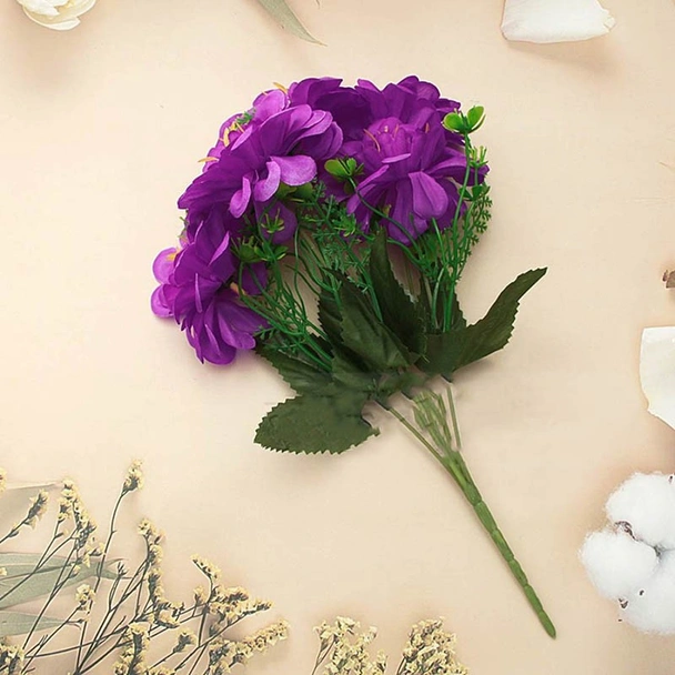 Декоративен букет Далия с пет цвята 29 см - Image 3