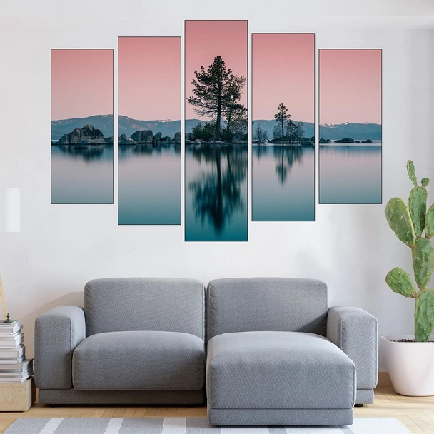 Изглед от езерото Тахо - картина пано за стена - Image 3