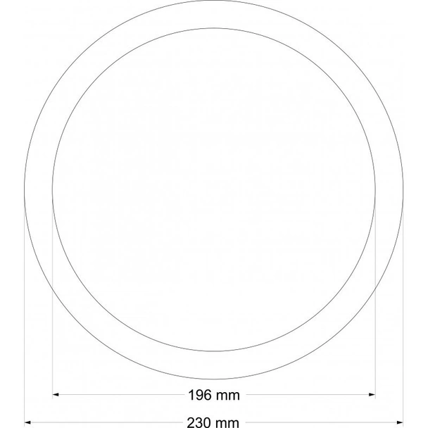 Козметично огледало за баня ø23 см Ноа INTER CERAMIC - Image 2