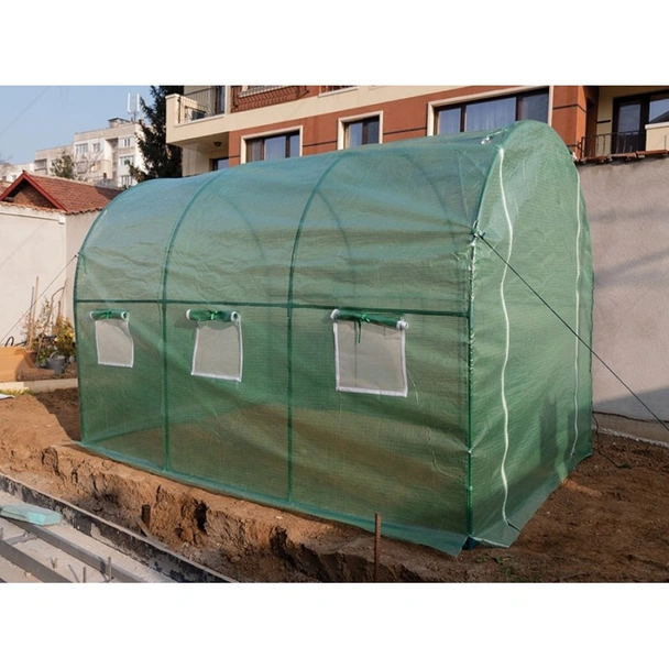 Тунелна оранжерия 3x2x2м РЕ 6 прозореца - Image 2