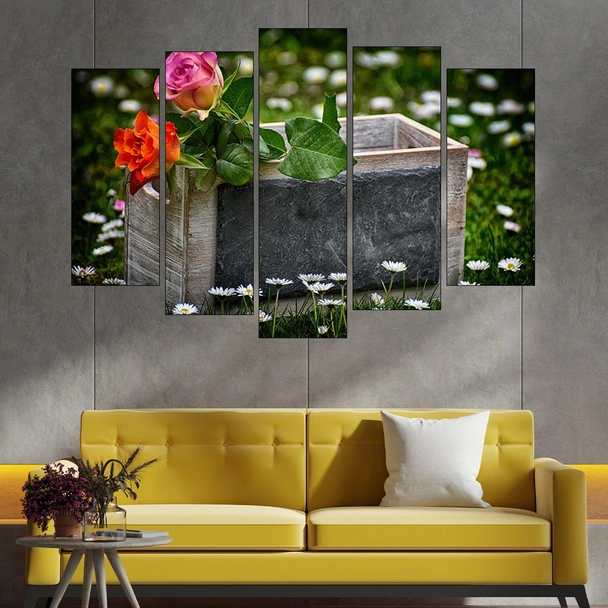 Рози в сандък  - картина пано за стена - Image 3