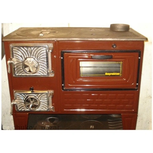 Готварска печка на дърва с плоча от лят чугун BAYRAKTAR