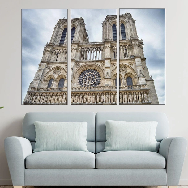 Катедралата Нотр-дам в Париж - картина пано за стена - Image 2