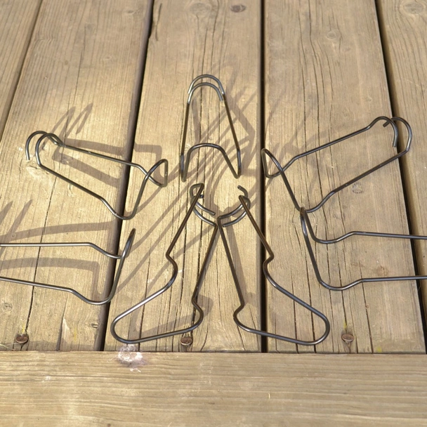 Метална скоба за колчета за домати Ф20 мм 10 бр. HERLY - Image 3