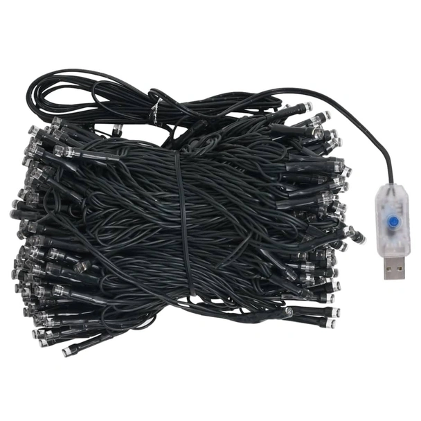 Бяла коледна елха LED лампи и комплект топки 150 см - Image 9