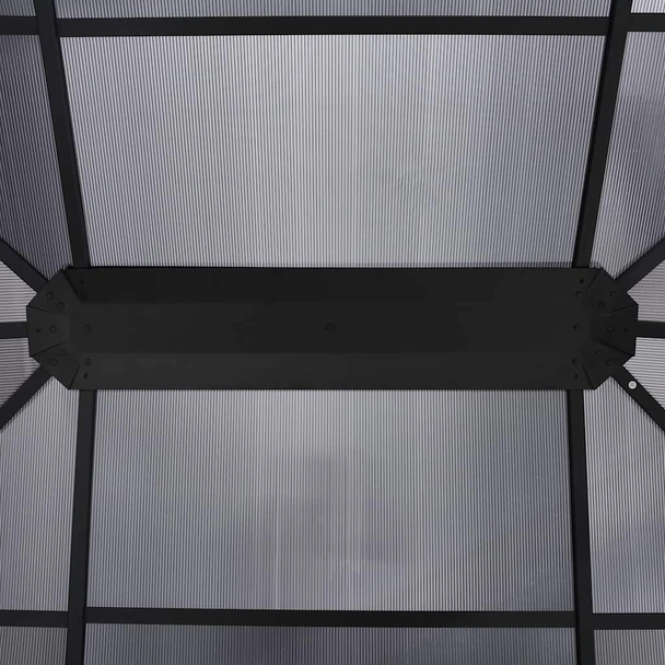 Градинска шатра със завеси, 4x3x2.65 м - антрацит - Image 8