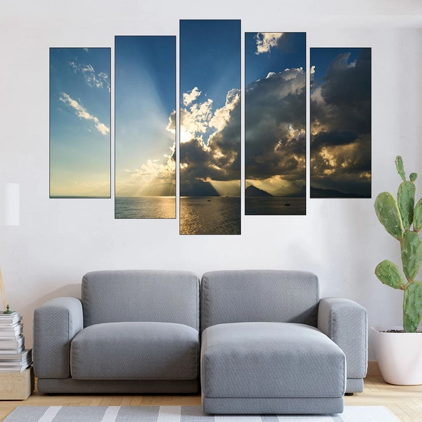 Облаци над океана - картина пано за стена - Image 3