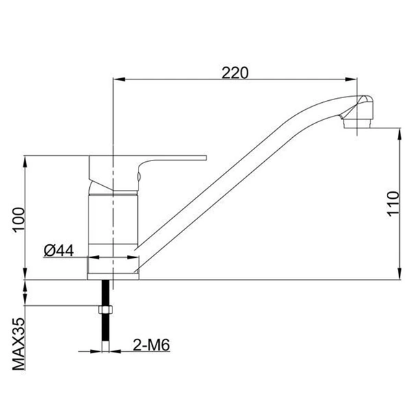 Смесител за кухня стоящ 3173-50 Mirella FORMA VITA - Image 2