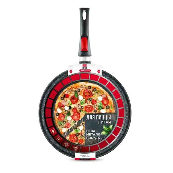 Tиган за пица с подвижна дръжка ø32 см НЕВА МЕТАЛЛ ПОСУДА - Image 2