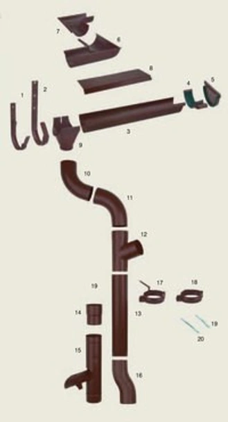 Водосточна тръба STABICOR-M Ø100 3м BRAMAC - Image 4