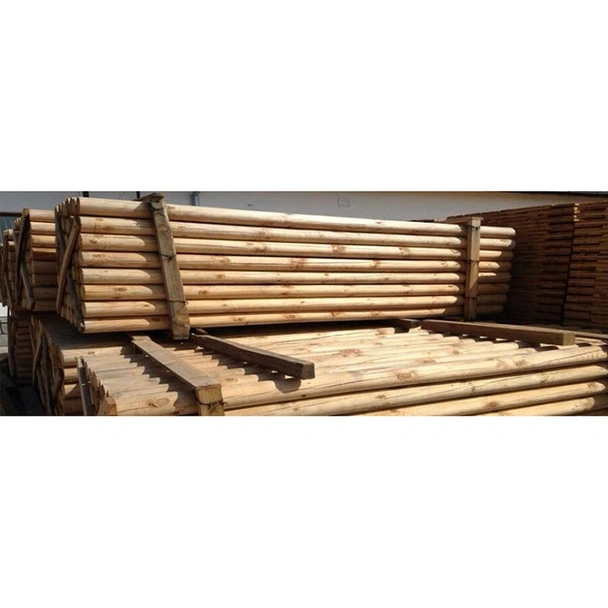 Дървен кол за ограда Ø8 см 4 м - Image 2