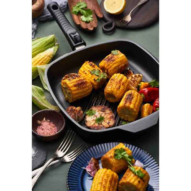 Грил тиган с подвижна дръжка 28x28 см Ferra Induction НЕВА МЕТАЛЛ ПОСУДА - Image 5