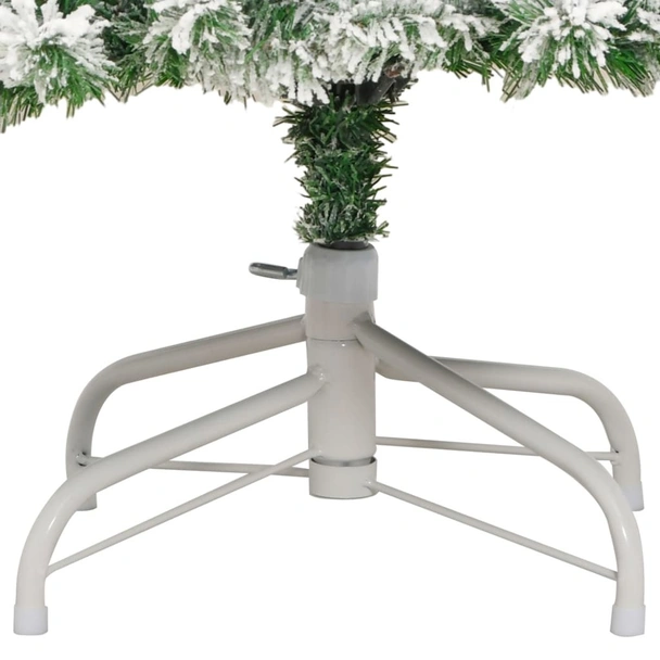 Коледна елха с флокиран сняг, 210 см - Image 6