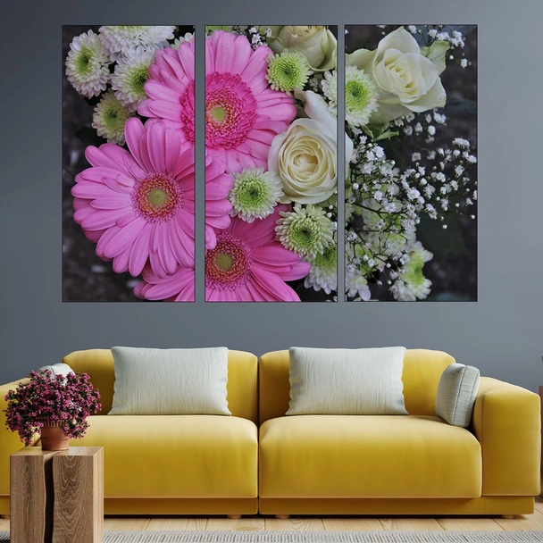Красив букет от цветя  - картина пано за стена - Image 2