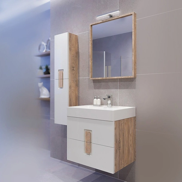 Огледало за баня с LED осветление 60 см Дърбан TRIANO - Image 3