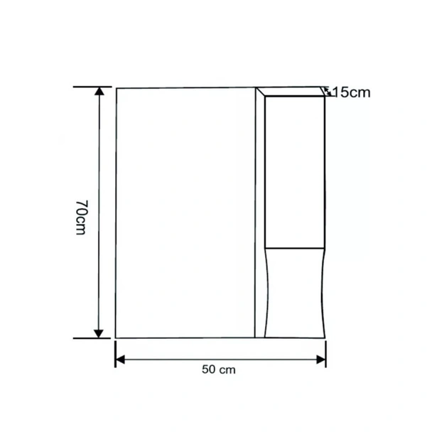 Шкаф с мивка, огледален шкаф и LED осветление за баня INTER CERAMIC - Image 8