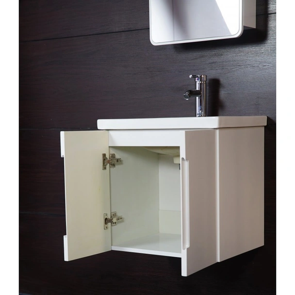 Шкаф с мивка, огледален шкаф и LED осветление за баня INTER CERAMIC - Image 4