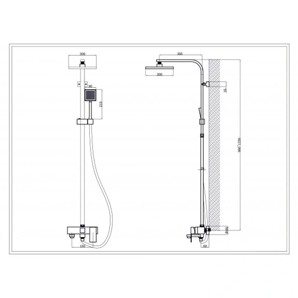 Душ система Ясмина ICT 8866 INTER CERAMIC - Image 3
