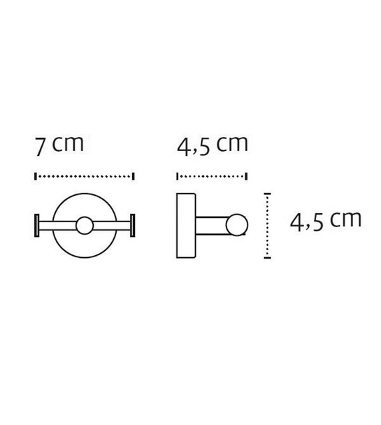 Двойна закачалка за баня 2222 Moderno KAPITAN - Image 2
