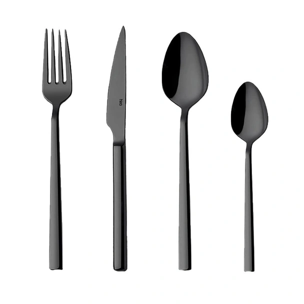 Комплект прибори 24 части Черен мат Cubuk HIRA - Image 3