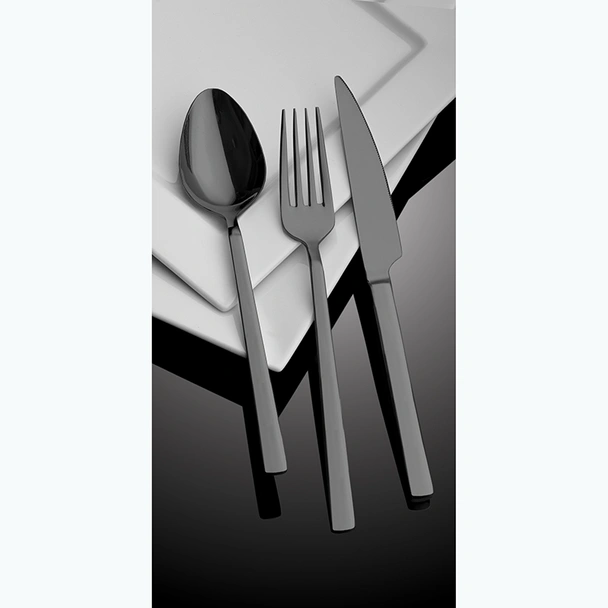 Комплект прибори 24 части Черен мат Cubuk HIRA - Image 2