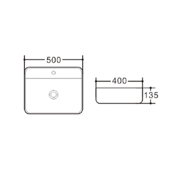 Мивка за баня ICB 569 INTER CERAMIC (мостра) - Image 2