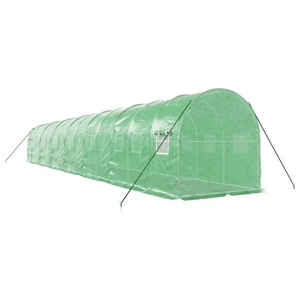Оранжерия със стоманена рамка зелена 28 м² 14x2x2 м - Image 5