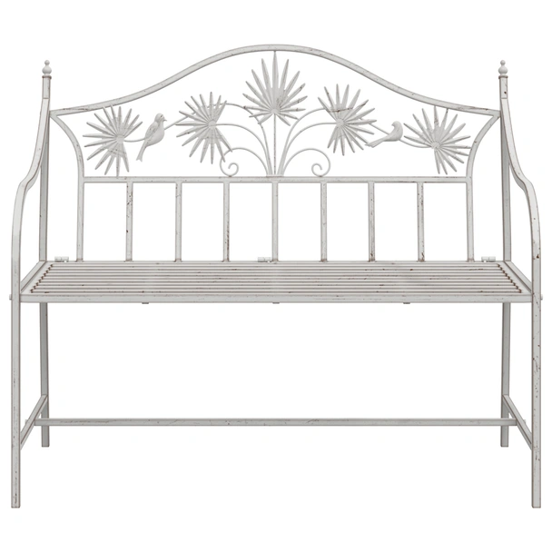 Пейка Бяла Метал 104 x 52.5 x 89 см Издържа на всичко - VL42008114 - Image 4