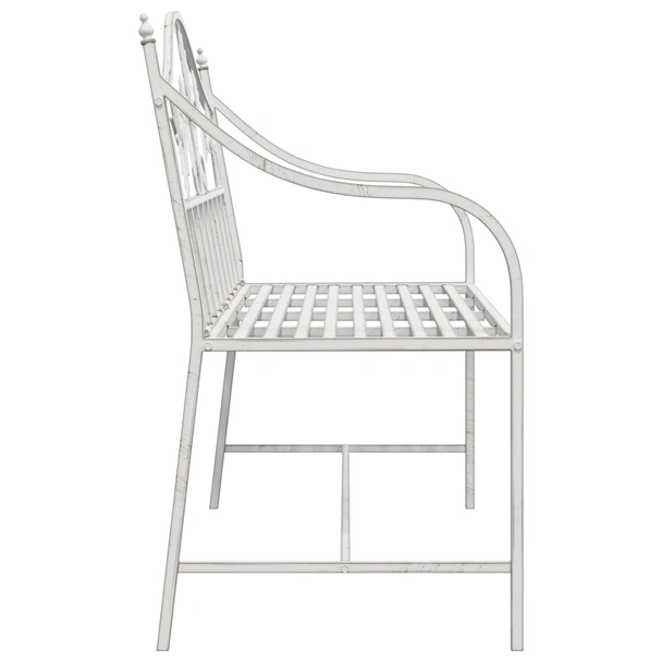 Пейка Бяла Метал 104 x 52.5 x 89 см Издържа на всичко - VL42008114 - Image 5